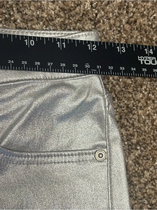 LOFT Metallic Silver Slim Jeans - Picture 3 of 12